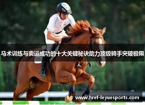 马术训练与奥运成功的十大关键秘诀助力顶级骑手突破极限