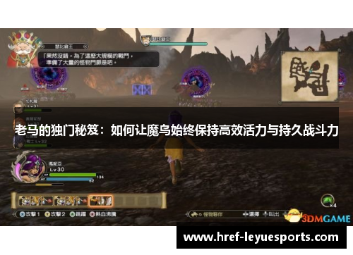 老马的独门秘笈:如何让魔鸟始终保持高效活力与持久战斗力 老马的独门秘笈:如何让魔鸟始终保持高效活力与持久战斗力